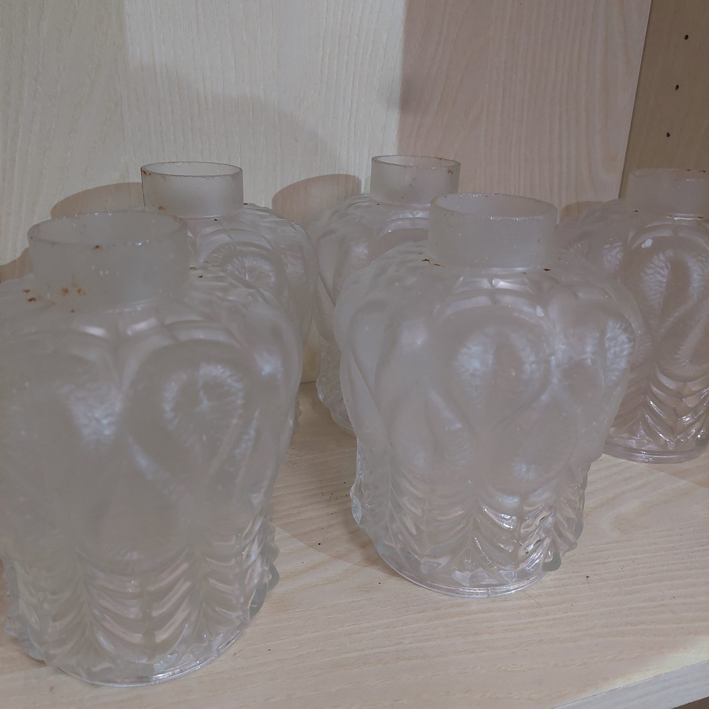Boccia Per Lampadario Vetro Vintage