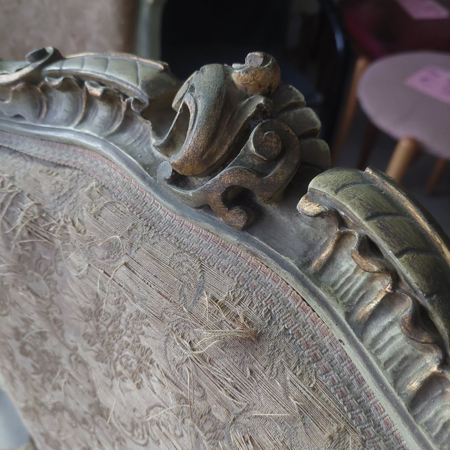 Sedia* Legno Imbottita Stile Veneziano