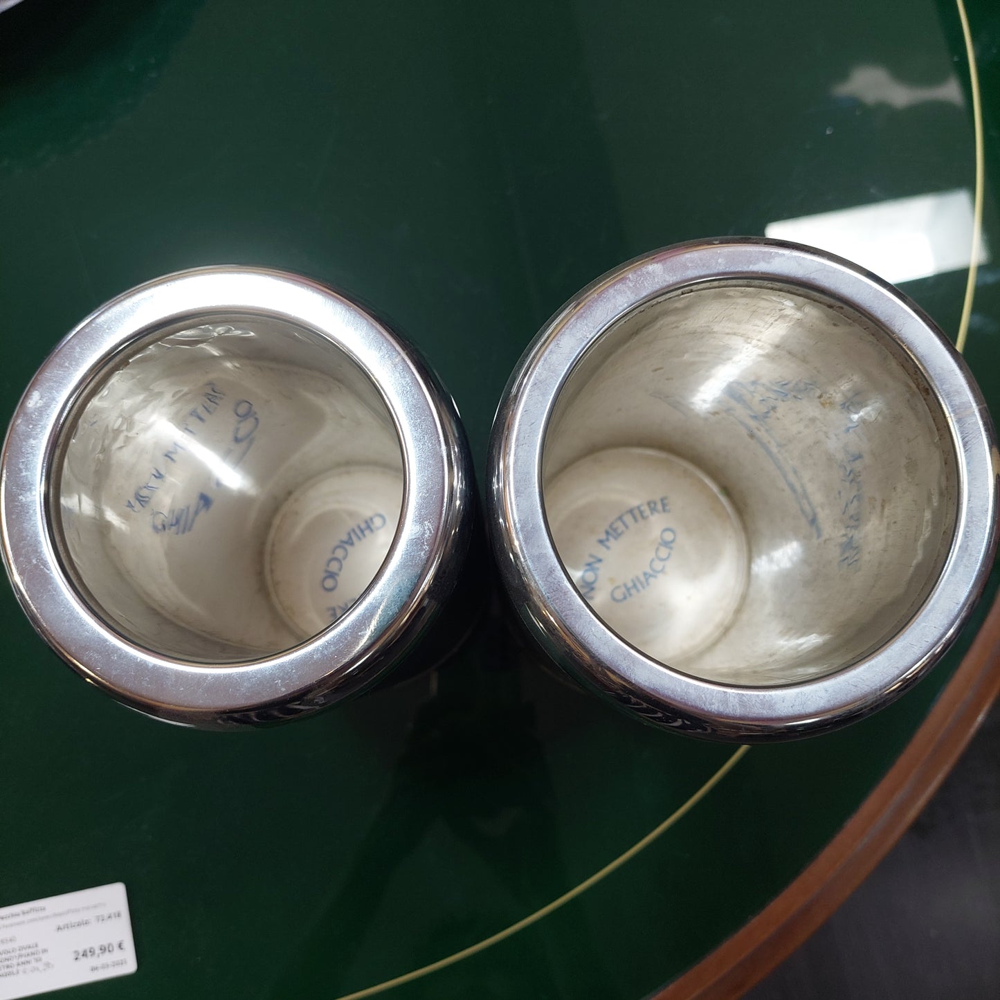 Set/2 Secchielli Porta Bottiglia Nave Dalmazia