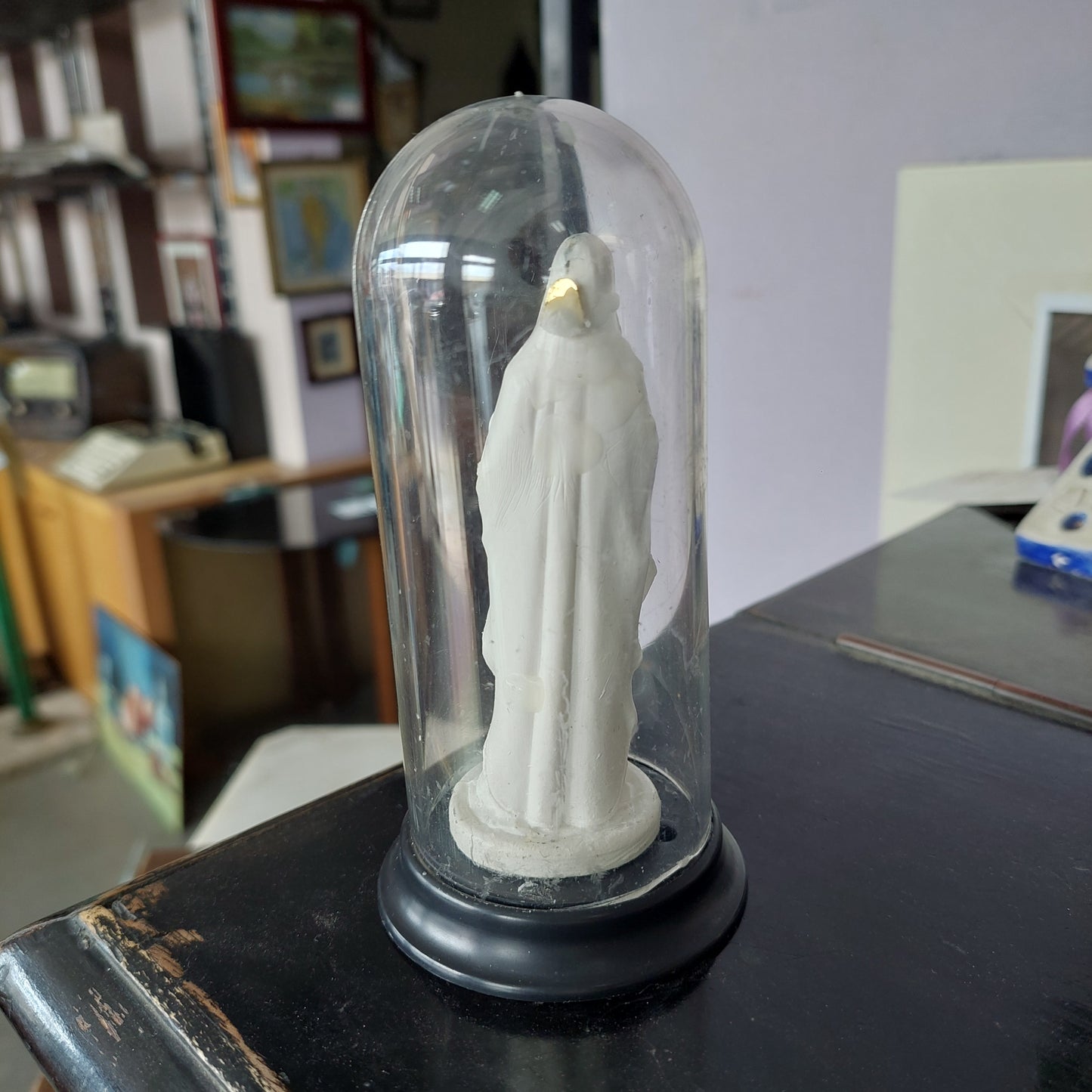 Statuina Madonna Ss. Dello Scoglio Con Campana