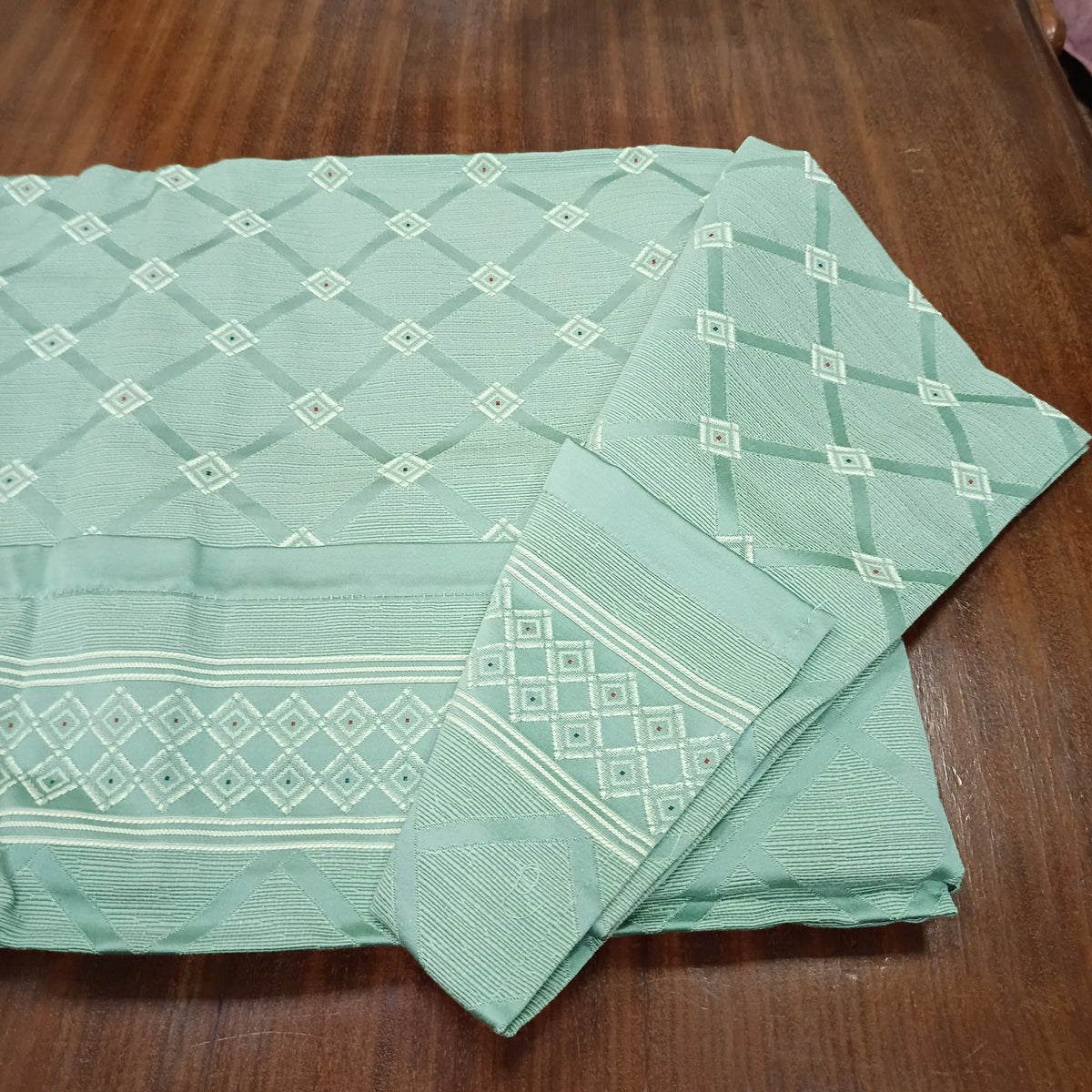 Copriletto Jaquard Verde Cm 180x260