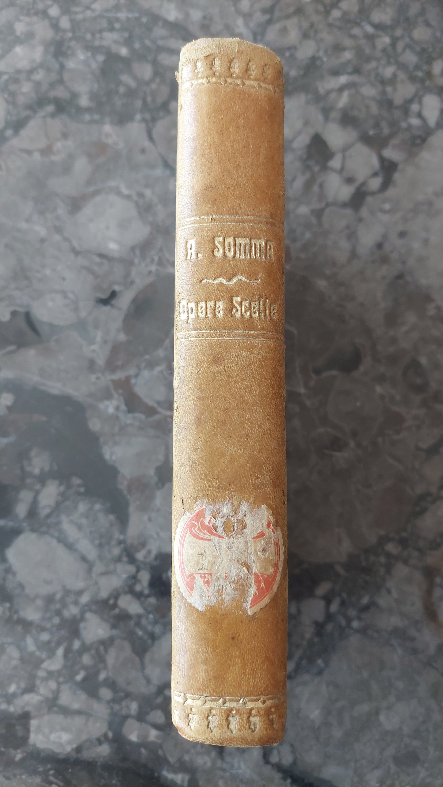 L/opere Scelte Di Antonio Somma Rilegato In Pelle 1868