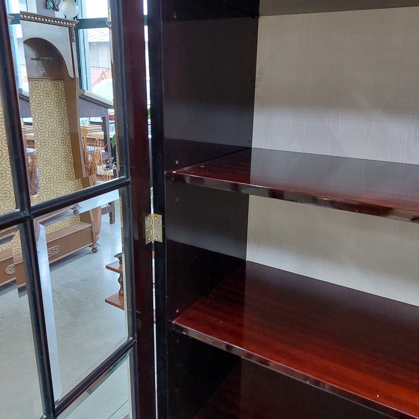 Vetrina Mogano Stile Inglese Cm128x51x220h