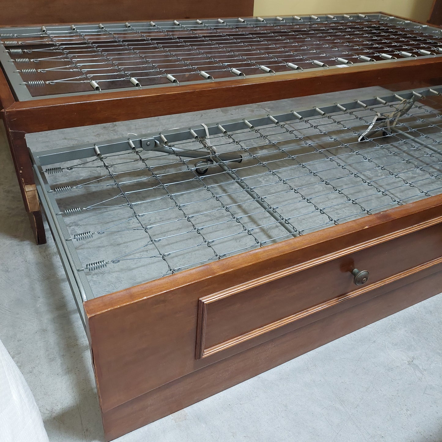 Letto Legno Con 2 Reti Singole In Metallo