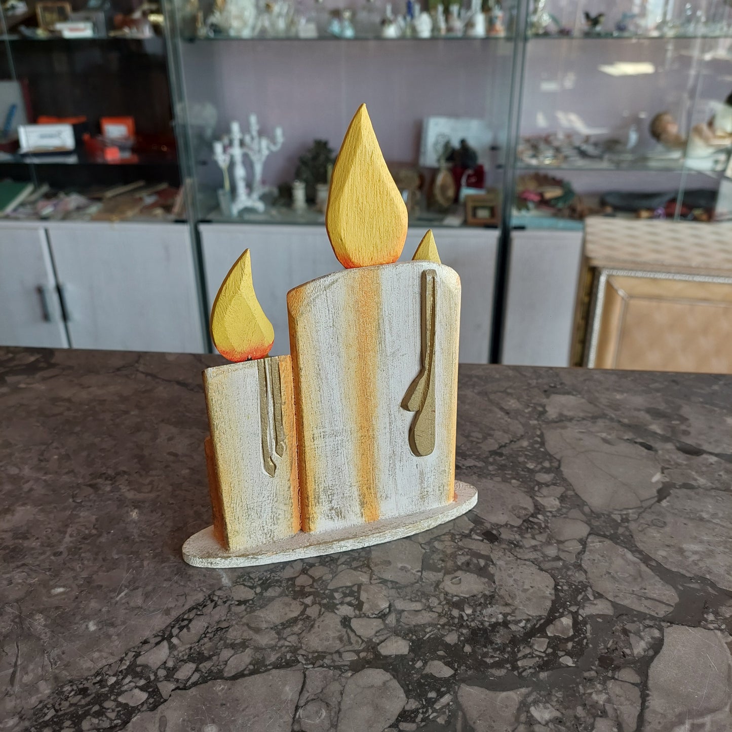 Decoro Candele Legno