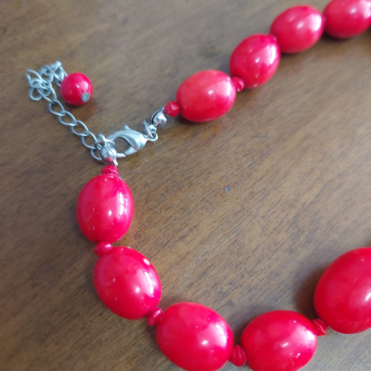 Collana Pietre Rosse In Resina