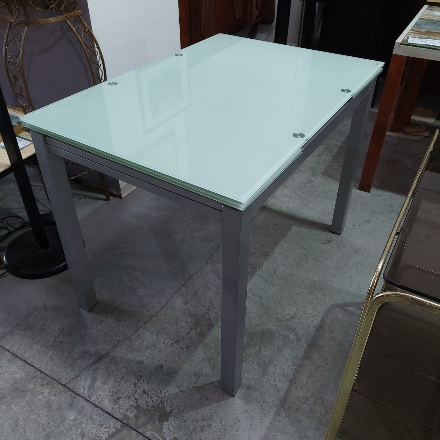 Tavolo Metallo/vetro Temperato