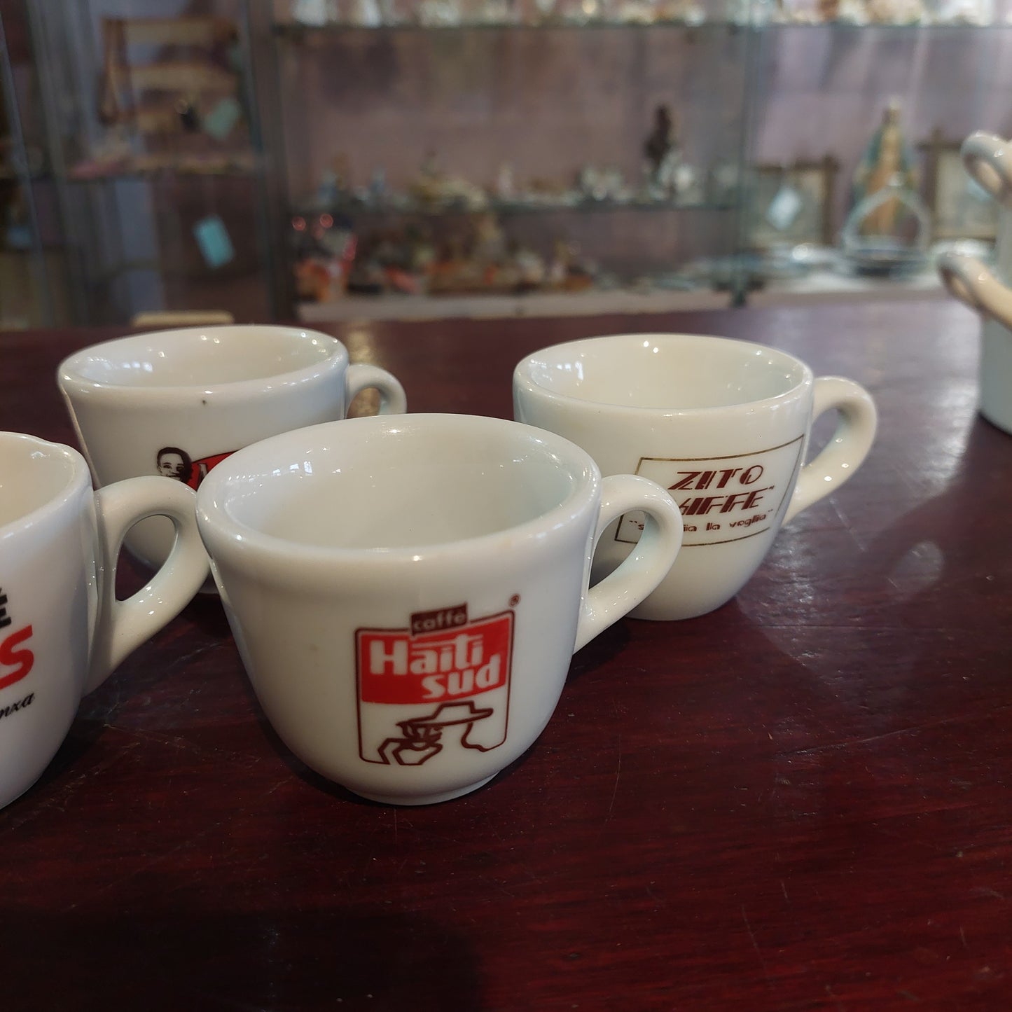 Set/4 Tazzine Caffè Pubblicità Vintage