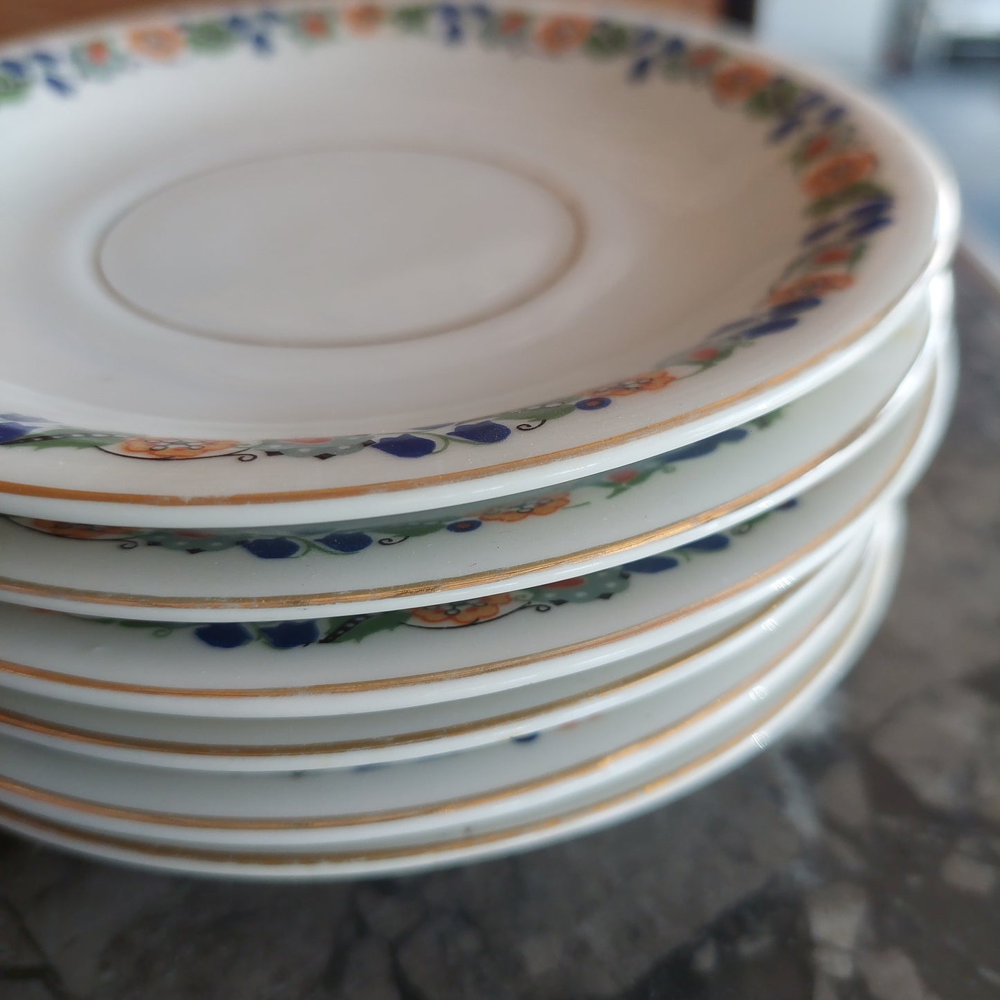 Set/6 Piattini Porc Dec Fiori