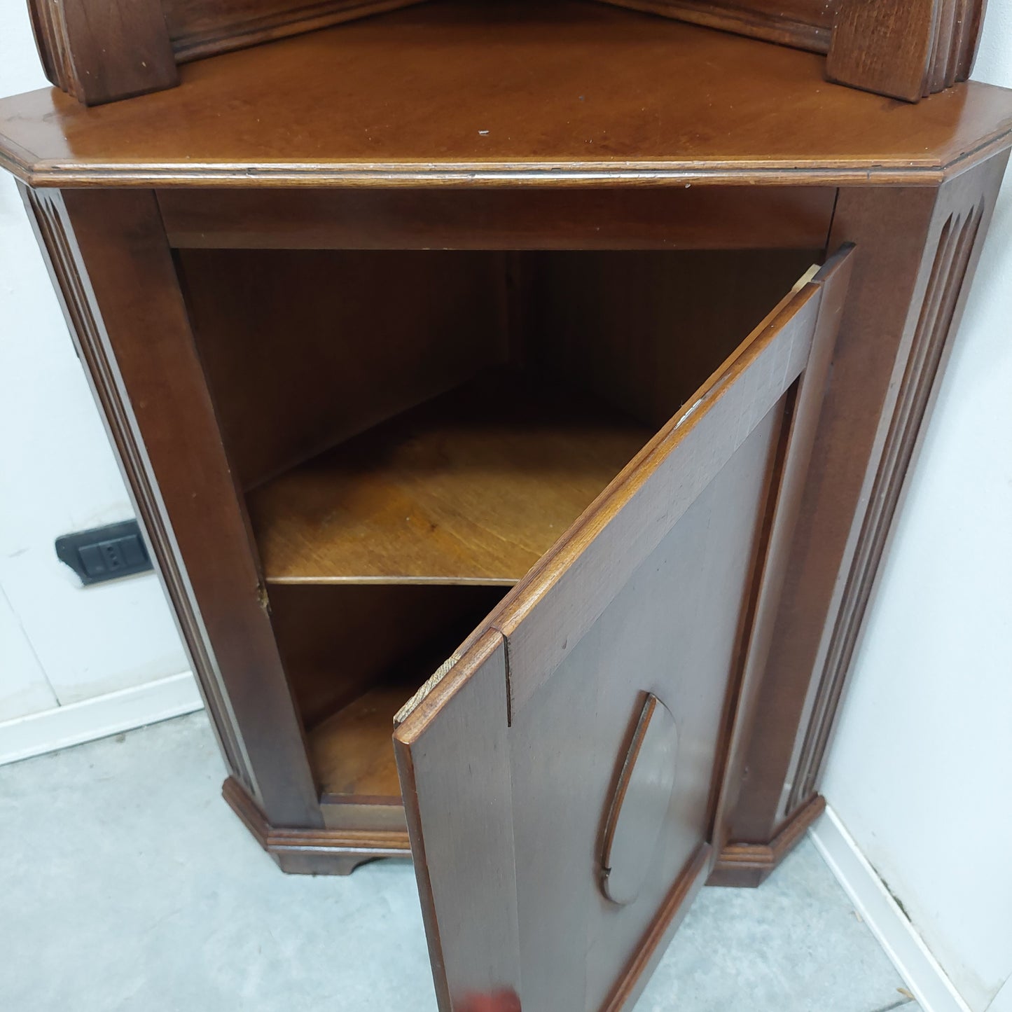 Angoliera Legno Noce 2 Ante Cm52x52x200h