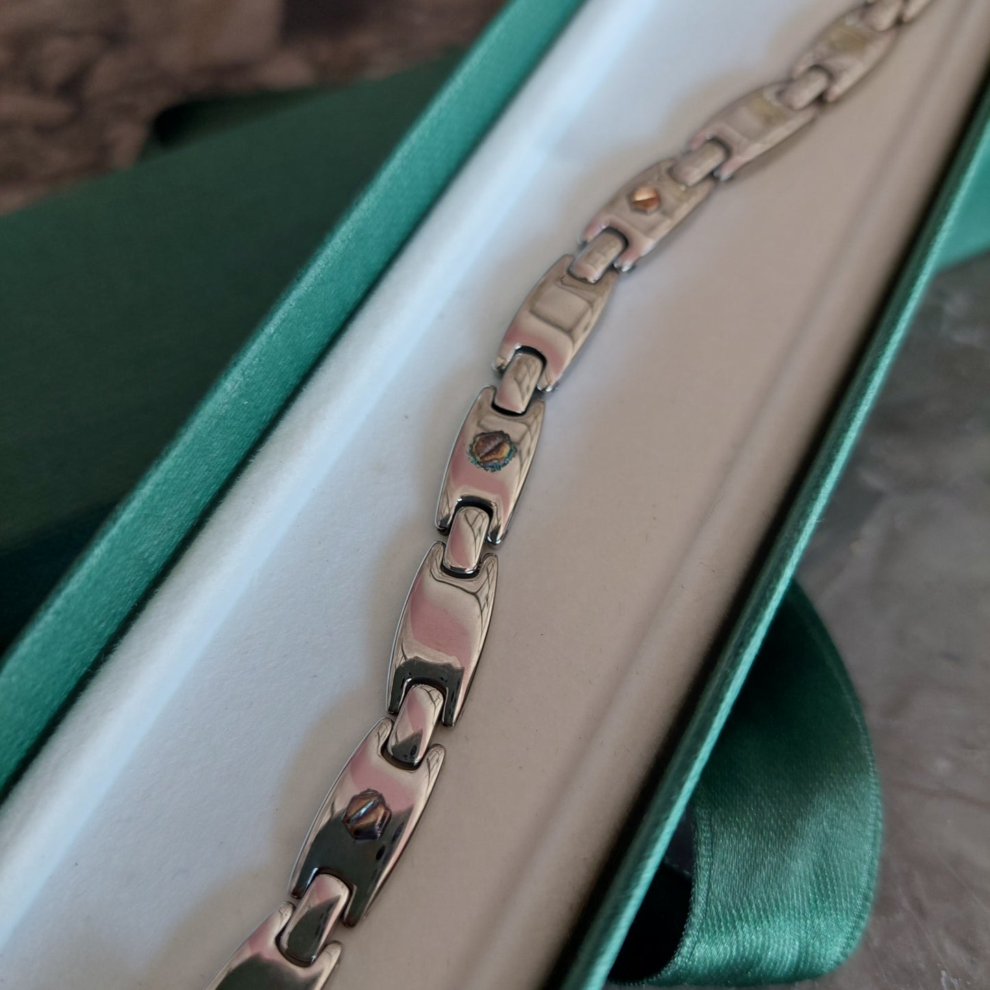 Bracciale Semi Rigido Catenina Acciaio