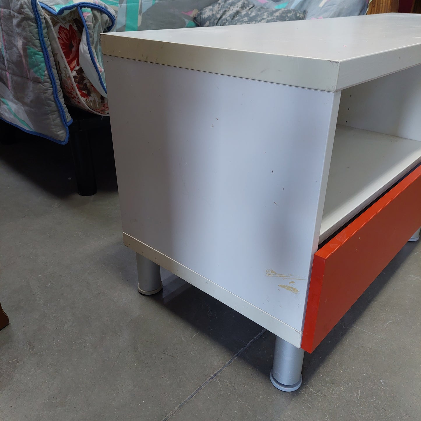 Portatv Basso Bianco 2/c Rossi Cm120x40x49h