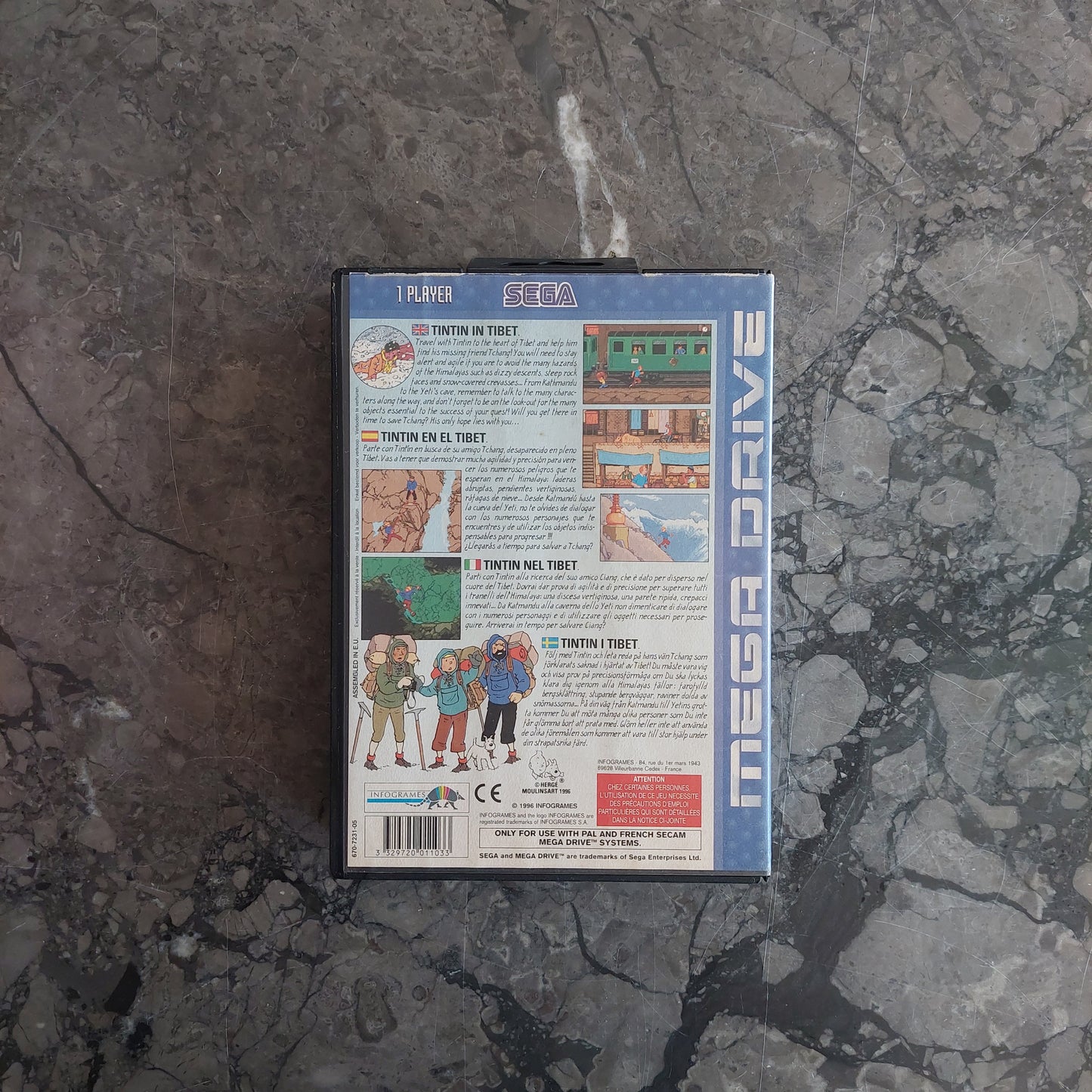 Tintin In Tibet (sega Mega Drive)