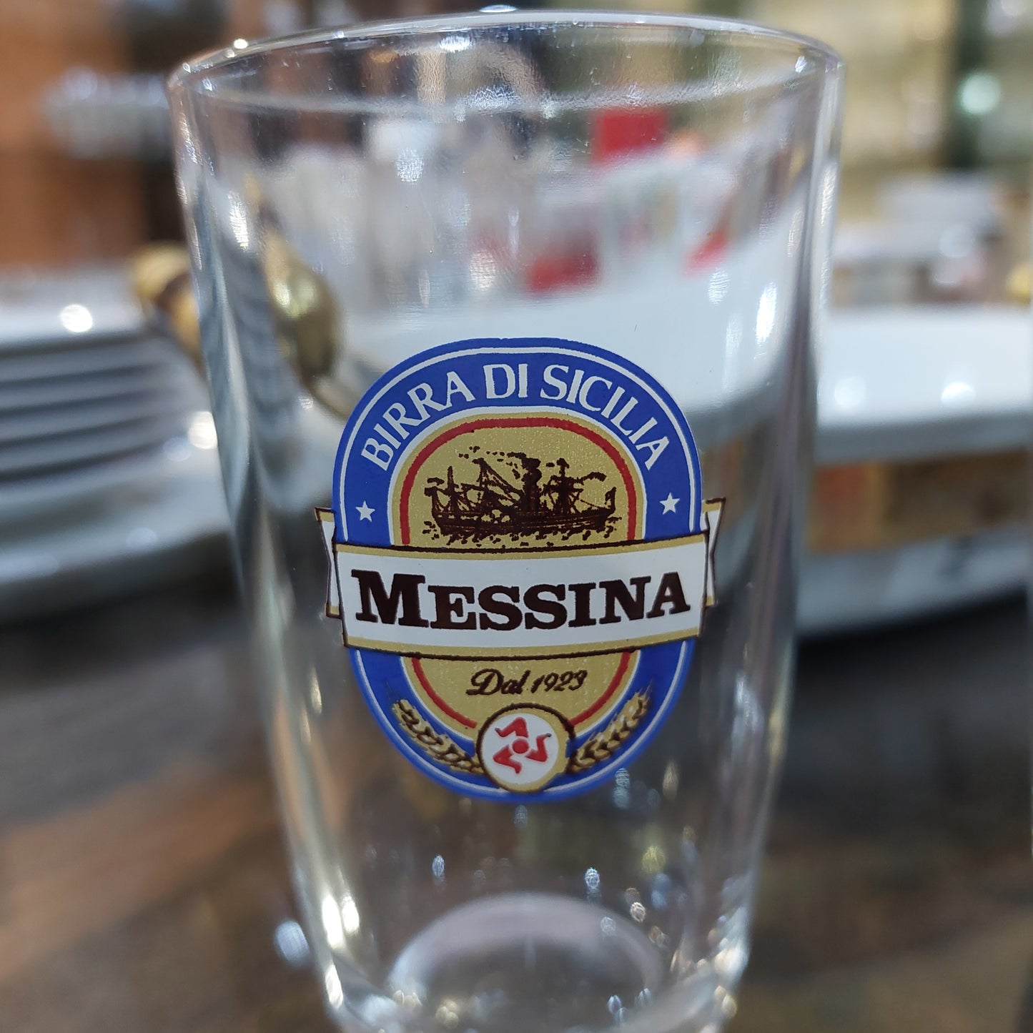 Bicchiere Birra Messina Vintage