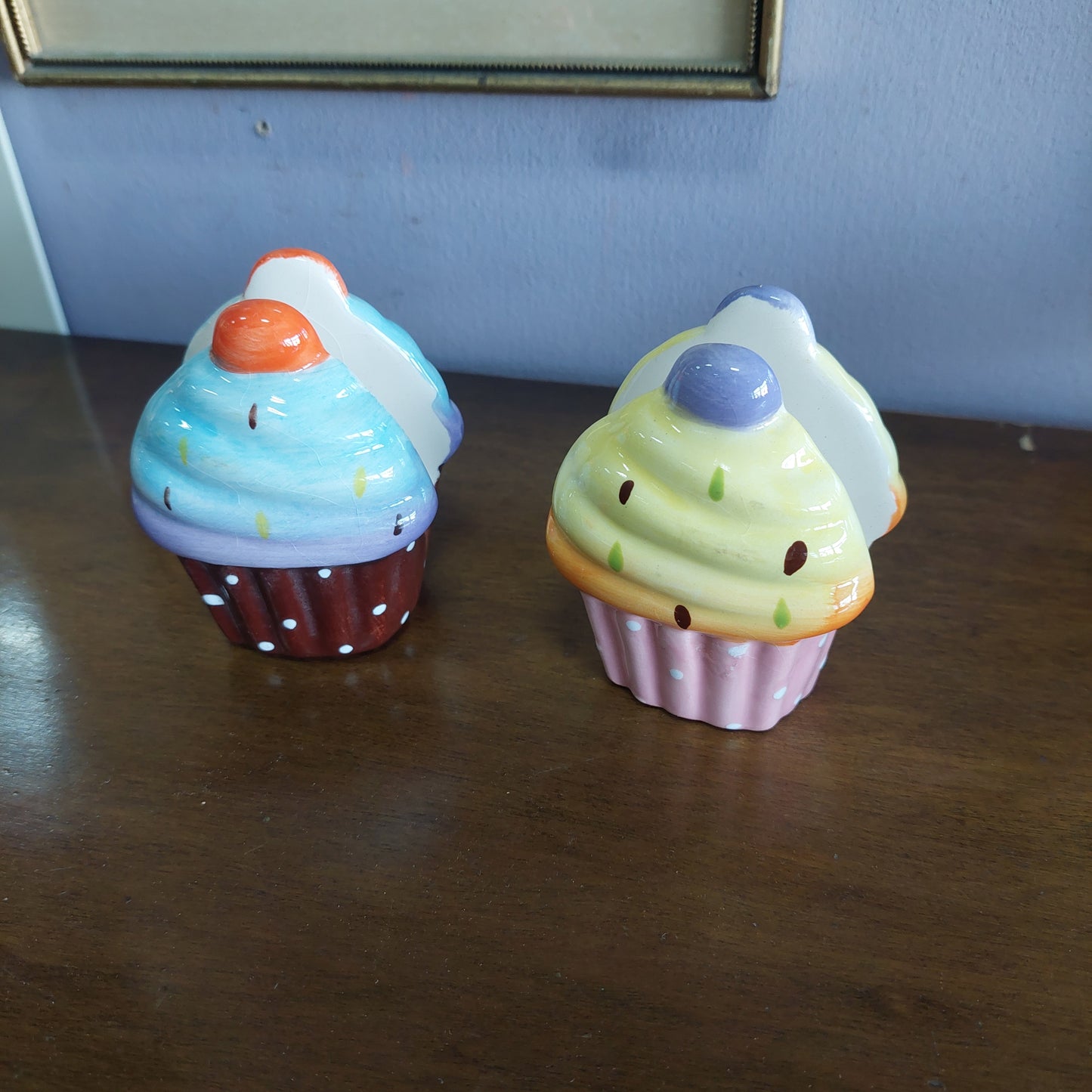 Set/2 Portatovaglioli Ceramica Muffin