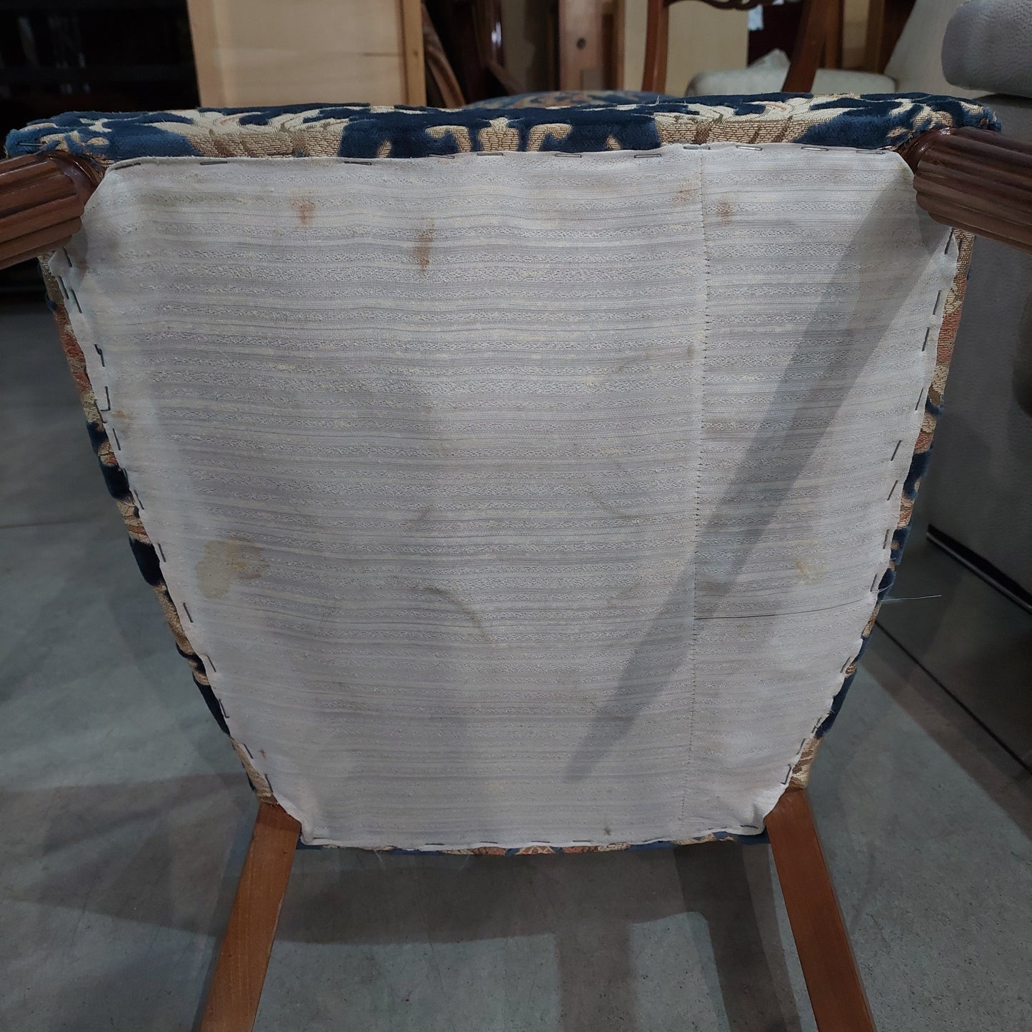 Sedia Legno Imbottitia Anni '50