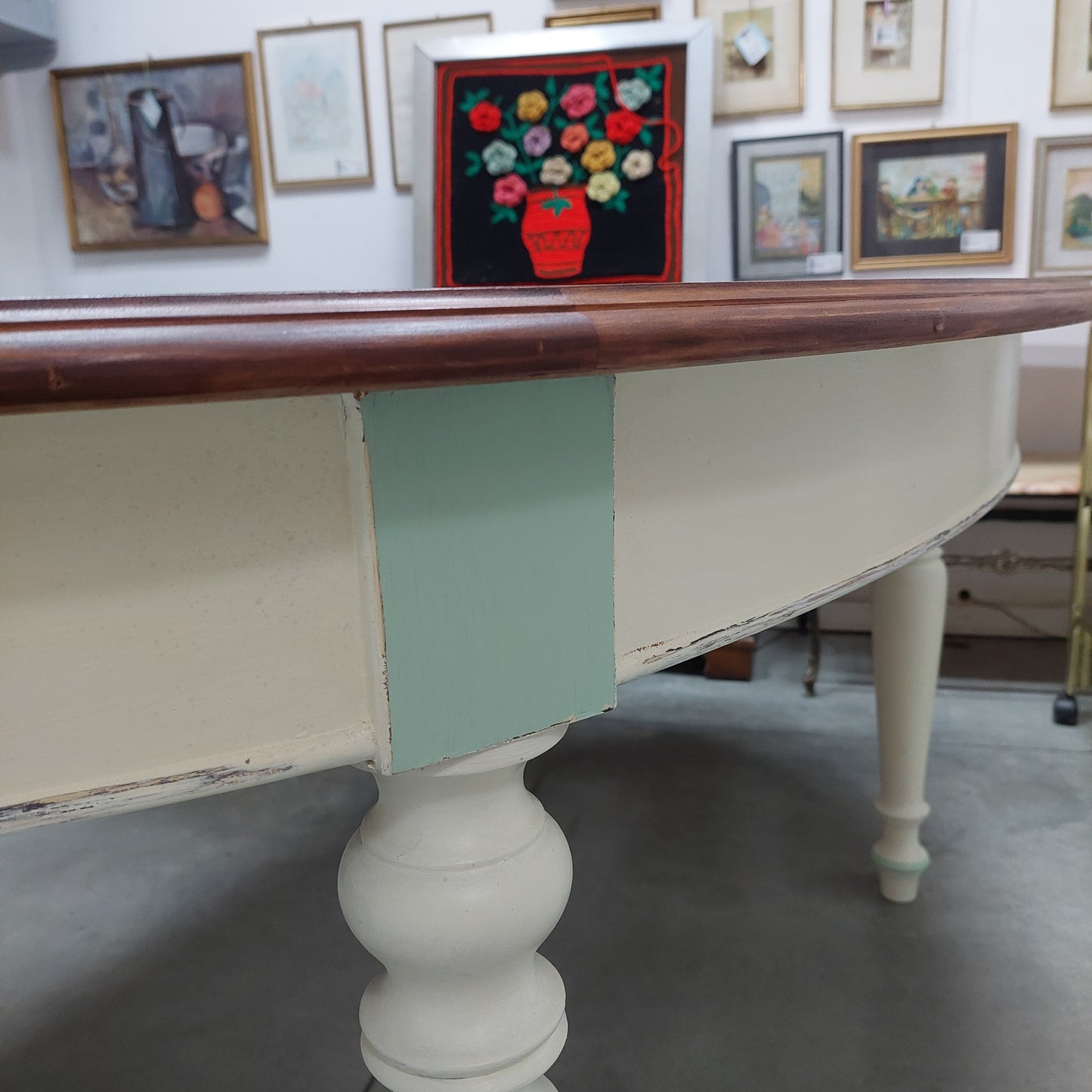 Tavolo Ovale Legno Bicolore 900