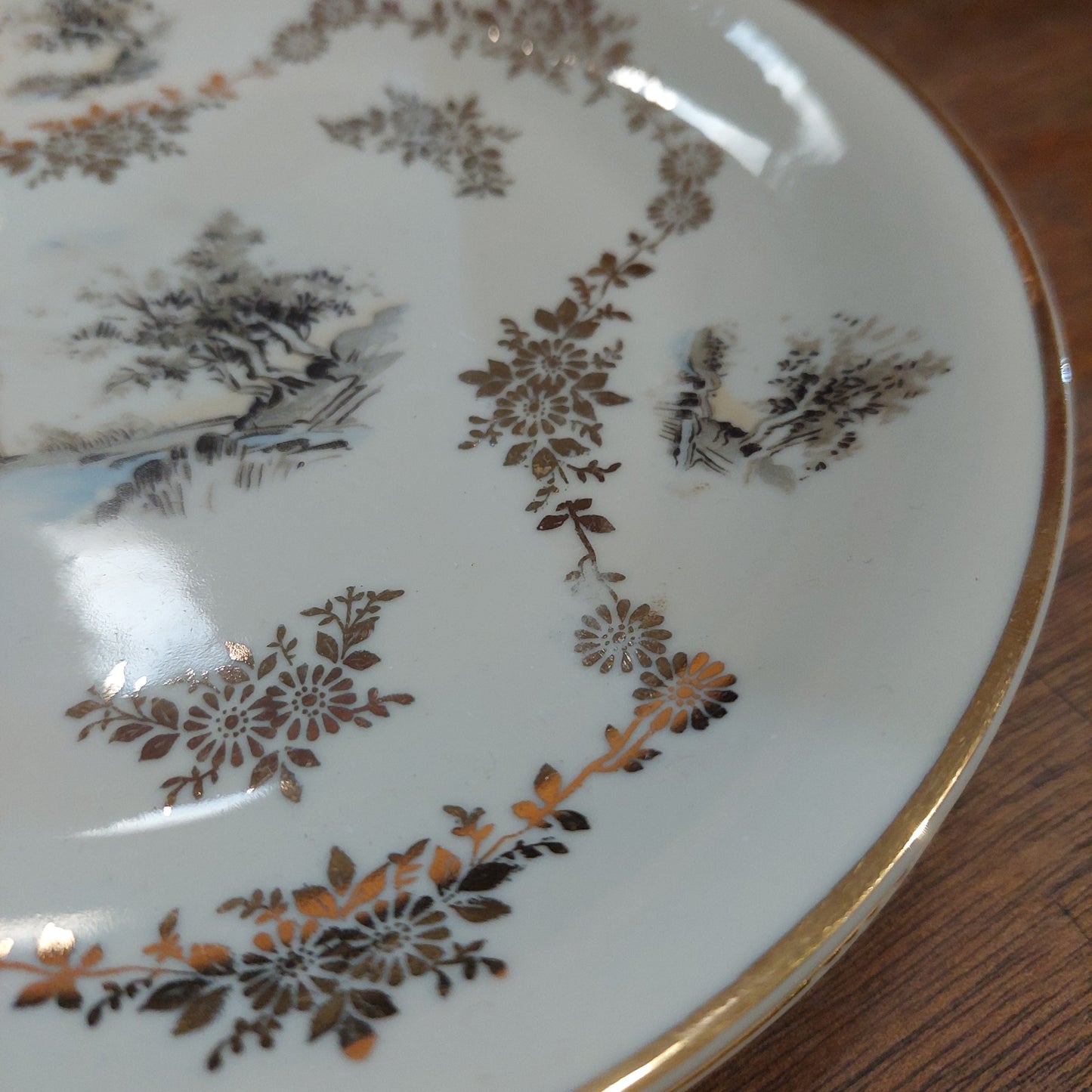 Piattino Da Collezione Porc Bavaria Dec Oro D20