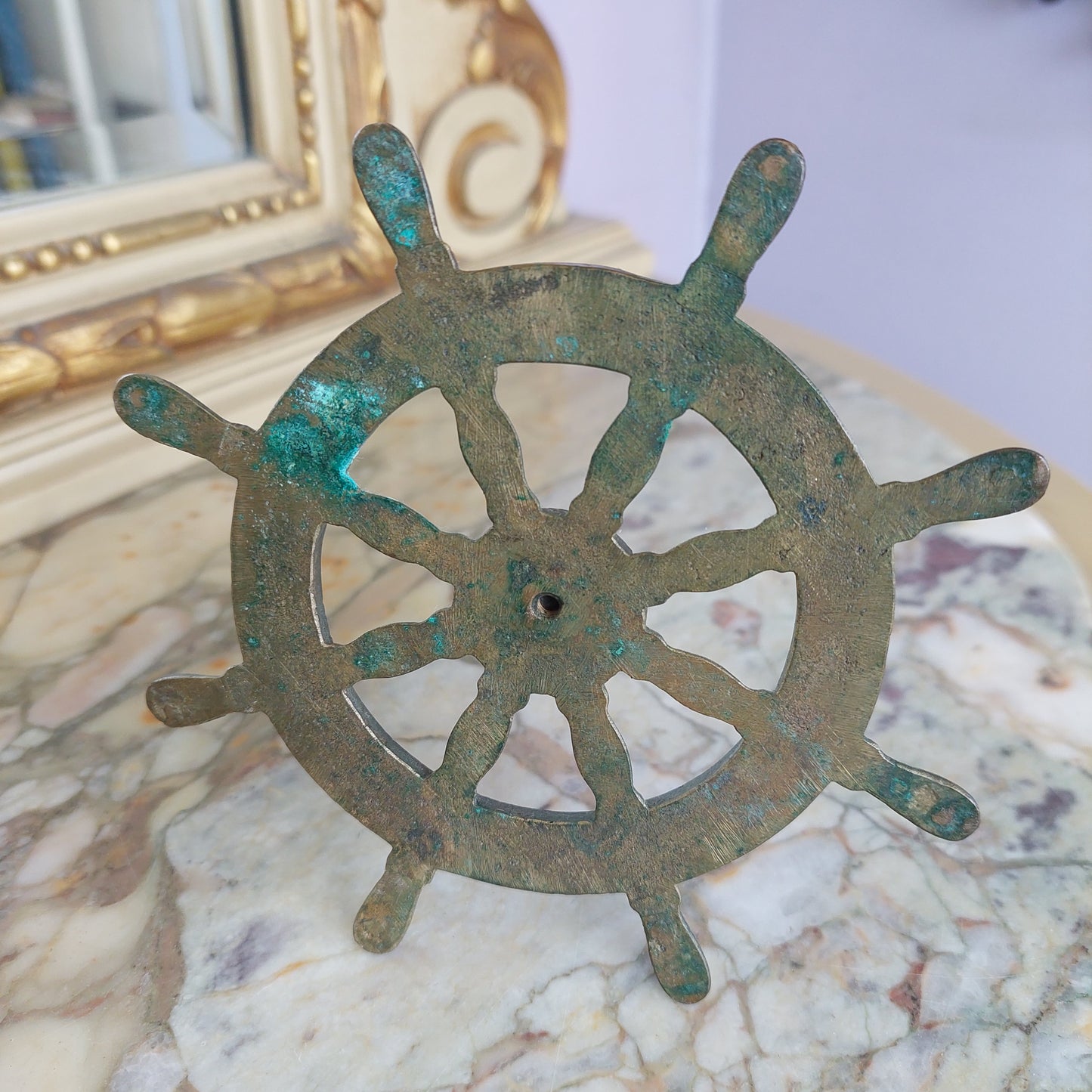 Asta Porta Bandiera Ottone Stile Marinaro H30