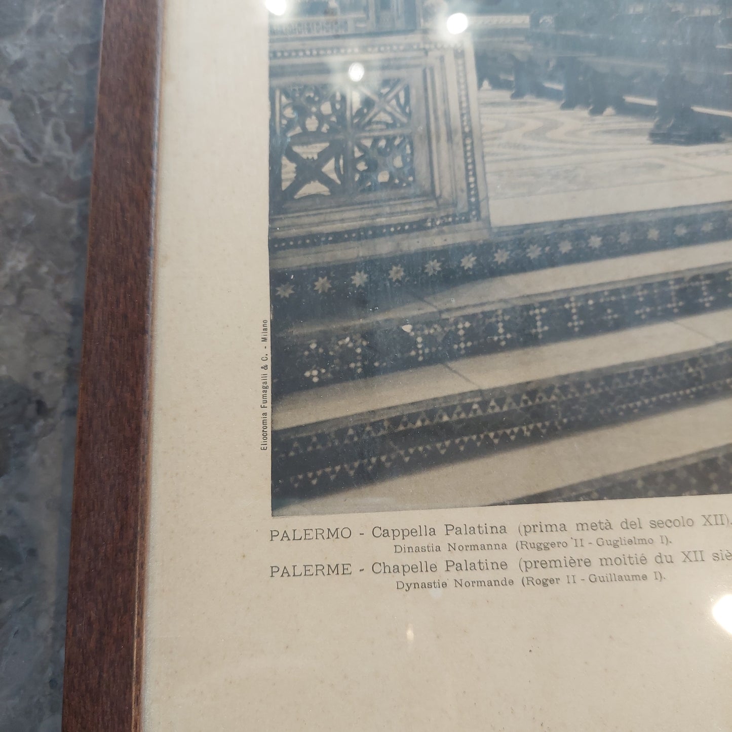 Quadro Stampa Antica Cappella Palatina Palermo