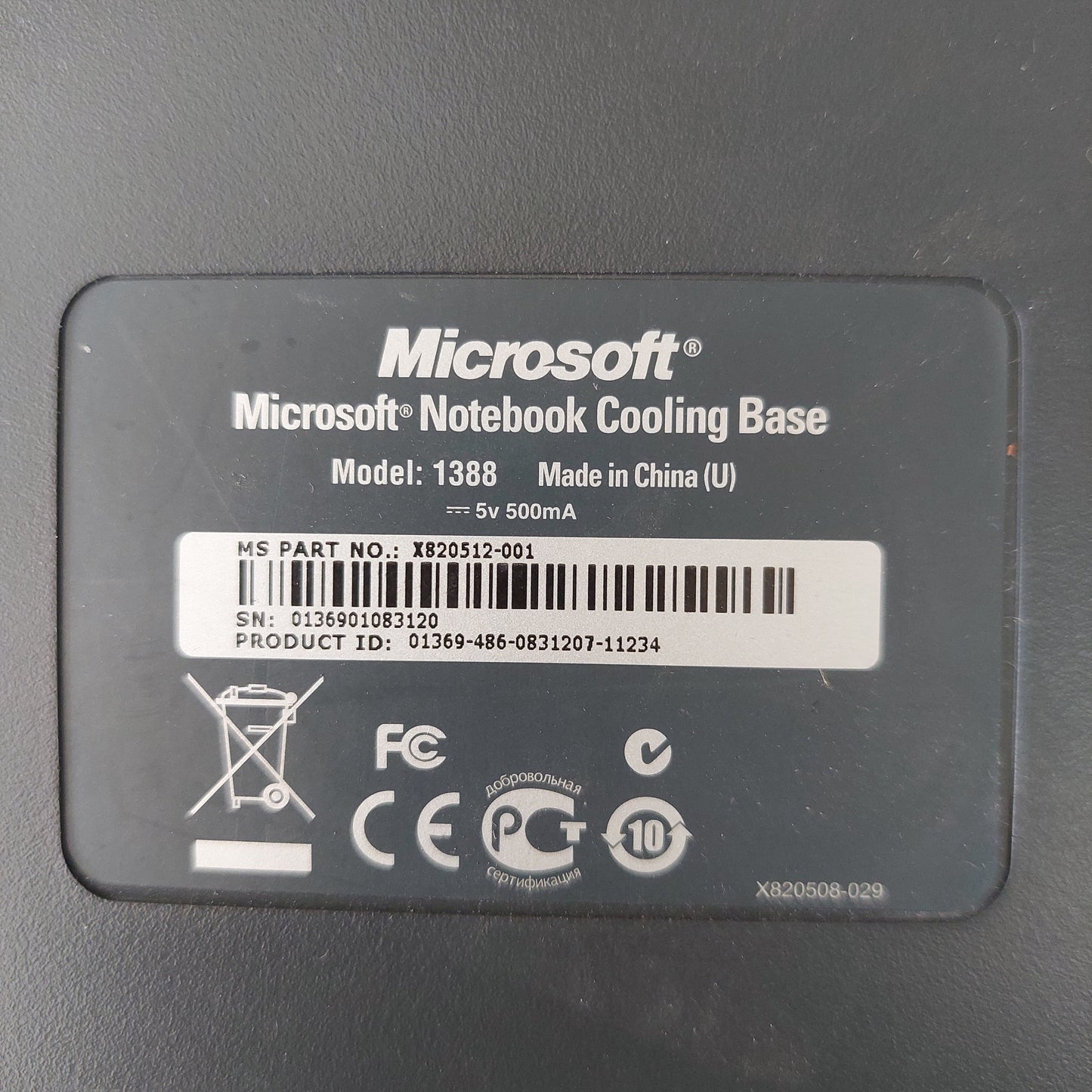 Supporto Per Notebook Microsoft Cooling Base Modello 1388