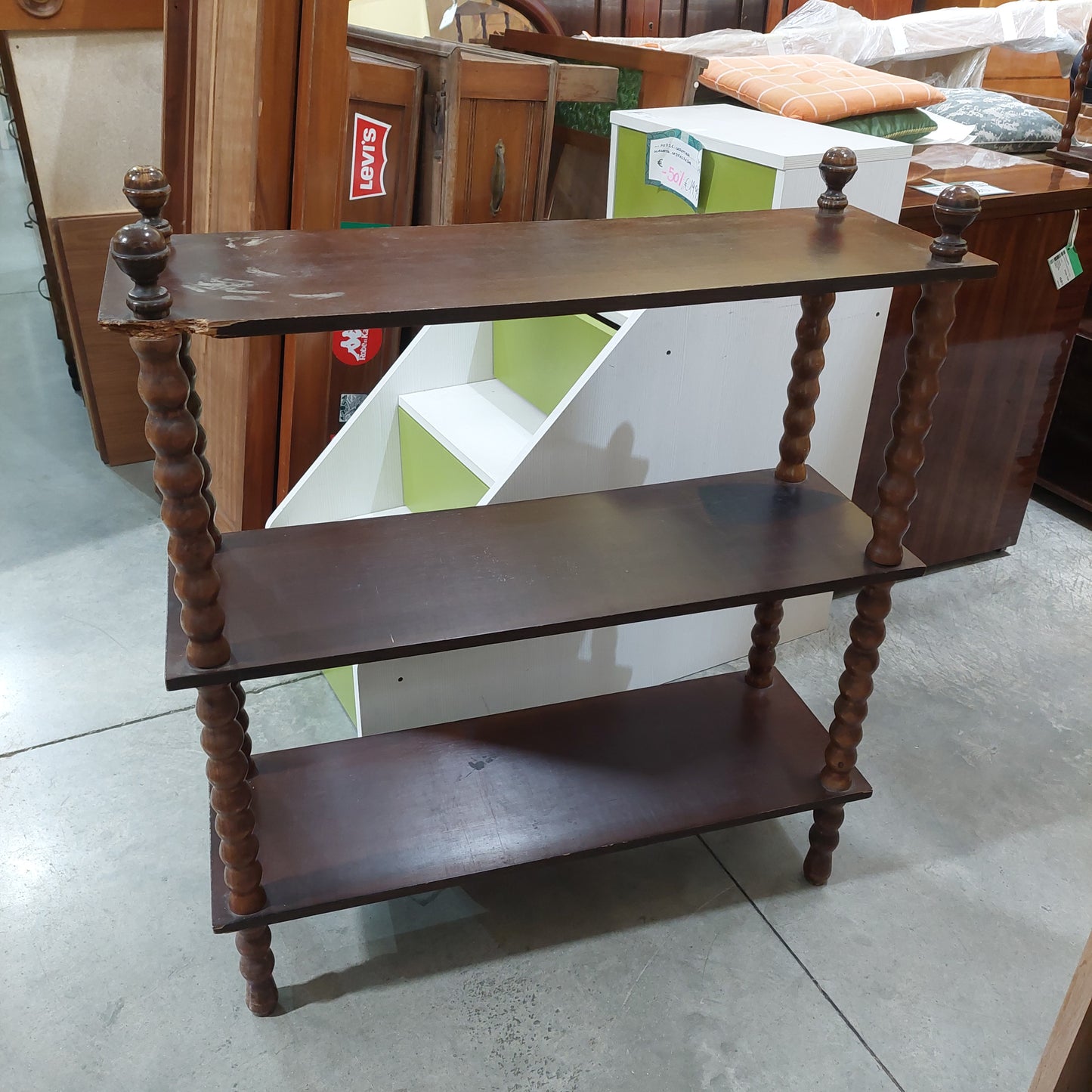 Etagere* Legno 3/ripiani Anni '60