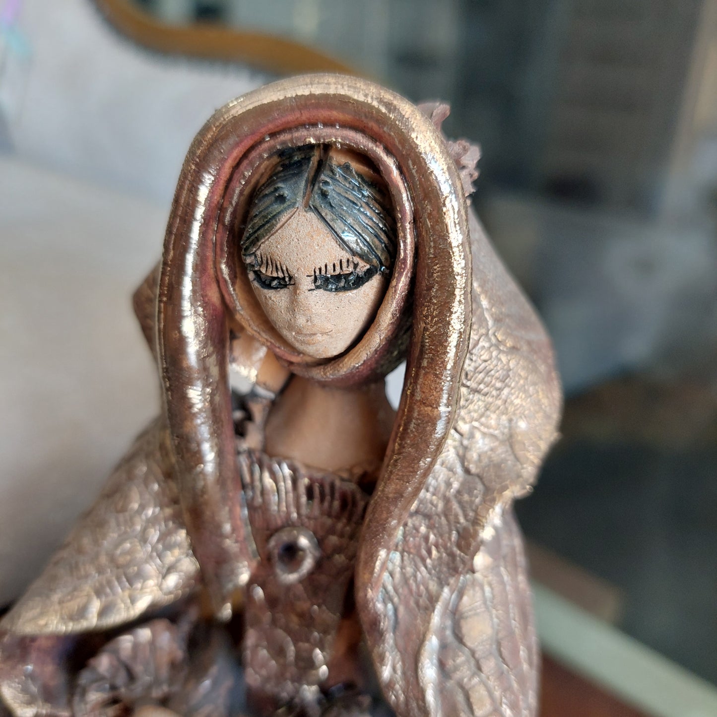 Statuina Artigianale Ceramica Sarda H20
