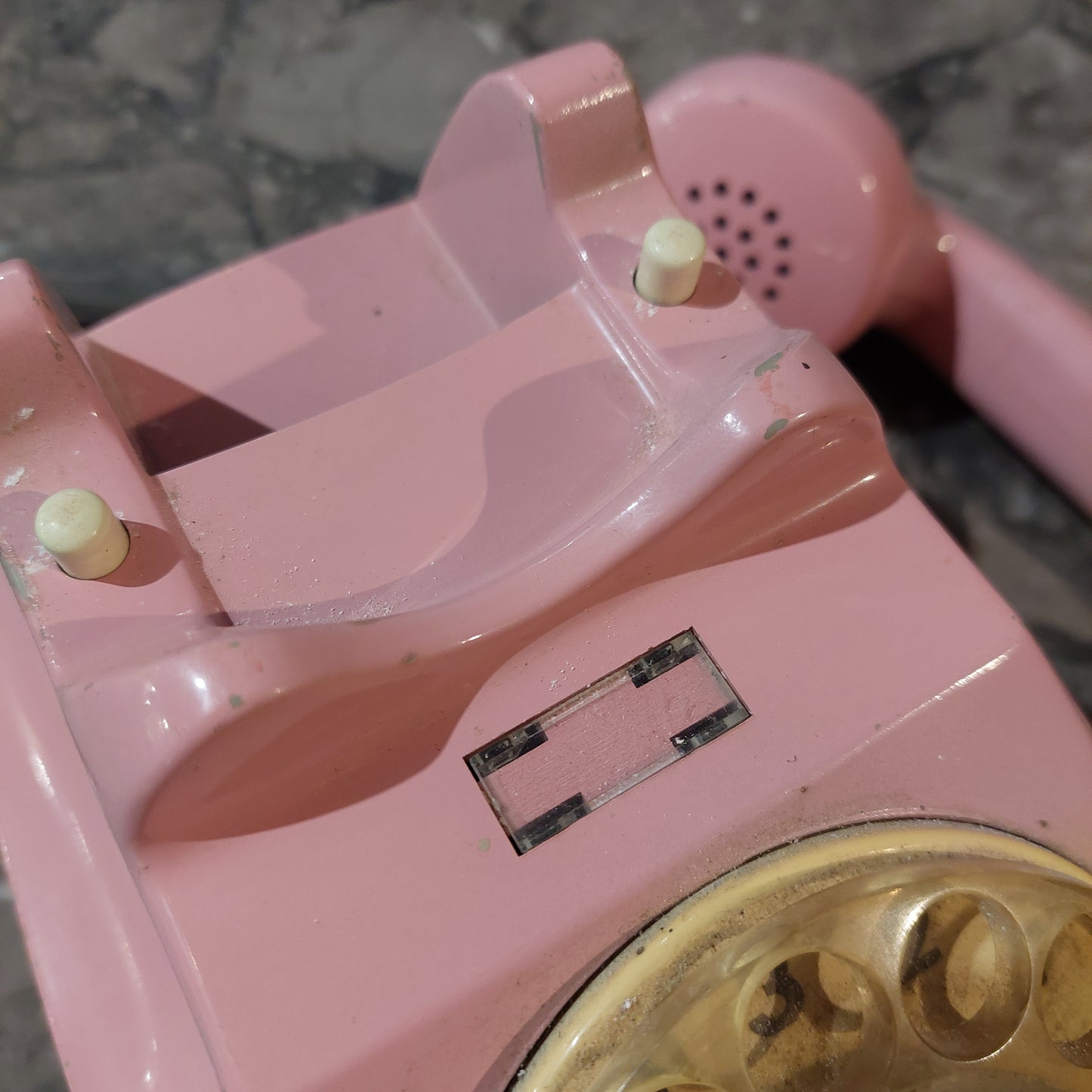 Telefono A Disco Sip Vintage Rosa *
