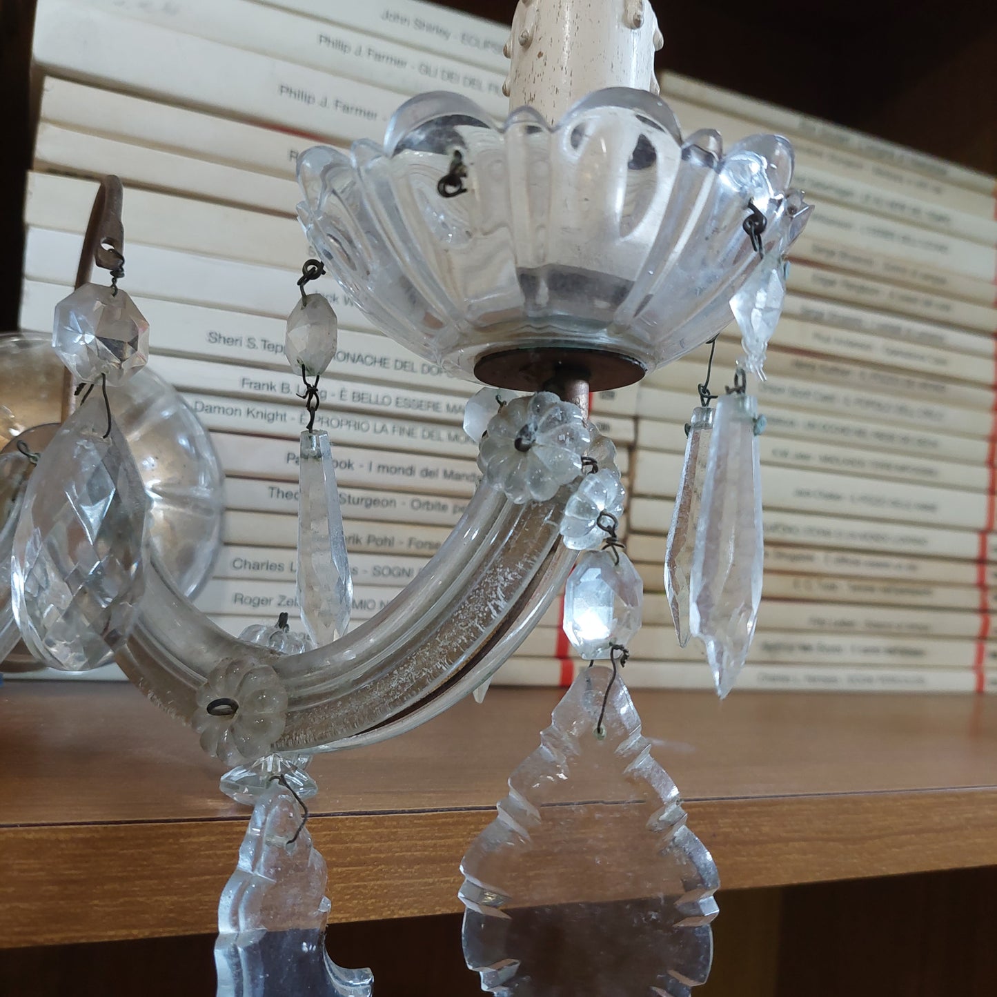 Coppia Applique Vetro Di Murano Anni 50 2/l