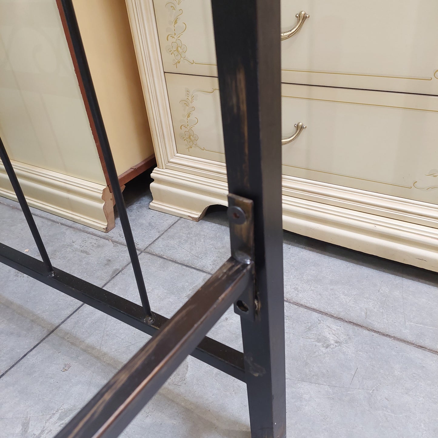 Letto Singolo Ferro Nero