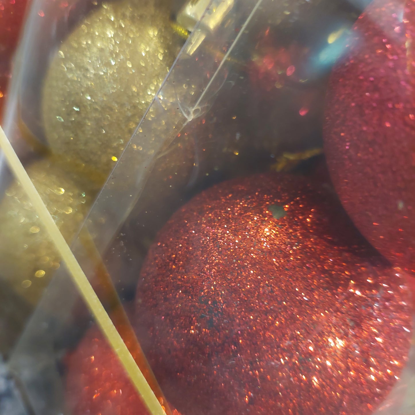 Set 18 Palline Rosso/oro