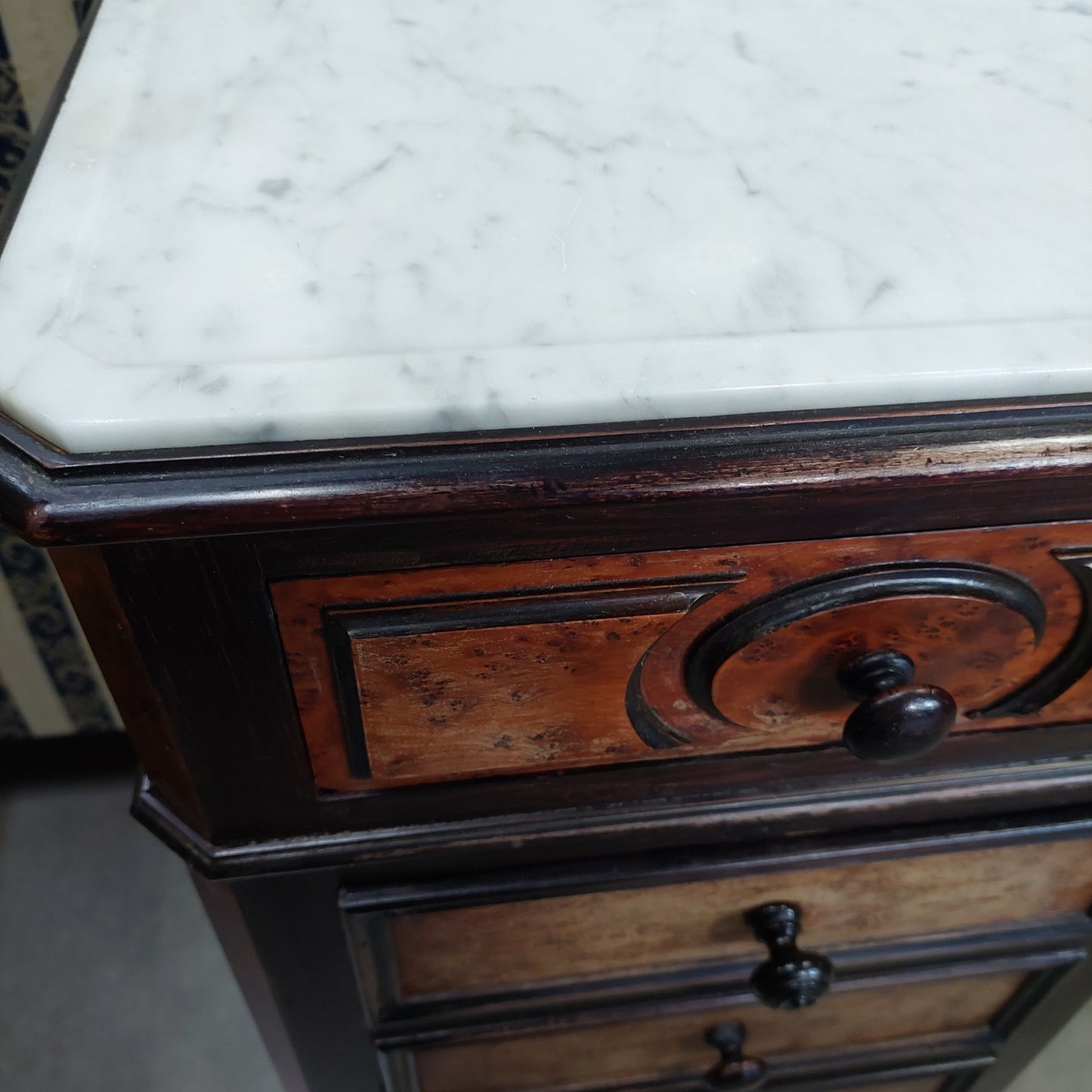 Cassettiera Colonnina Rococo