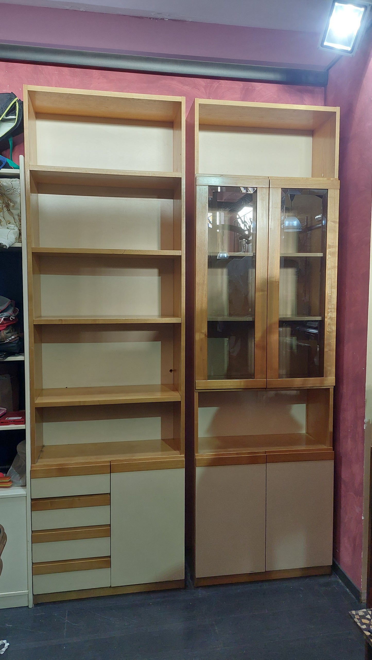 Parete/libreria 5/s 4/c Cm152x33x251h