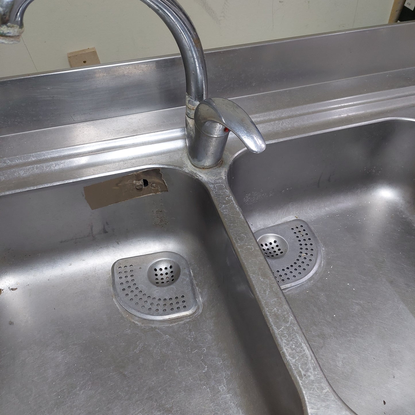Lavello Acciao 2 Vasche Sgoc. + Rub. Cm120x60