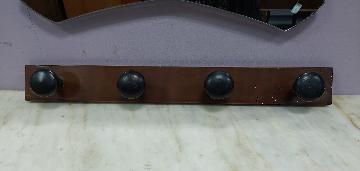 Appendiabiti Legno 4/ganci Cm70x8,5x8,5h