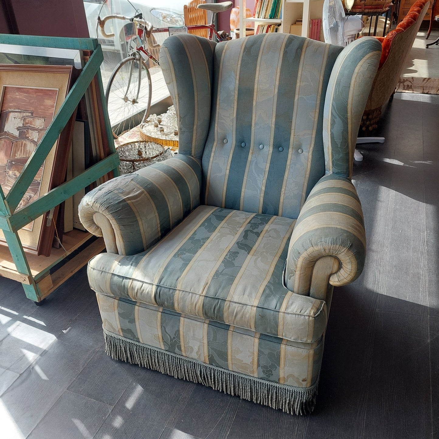 Poltrona* Bergere Con Frange
