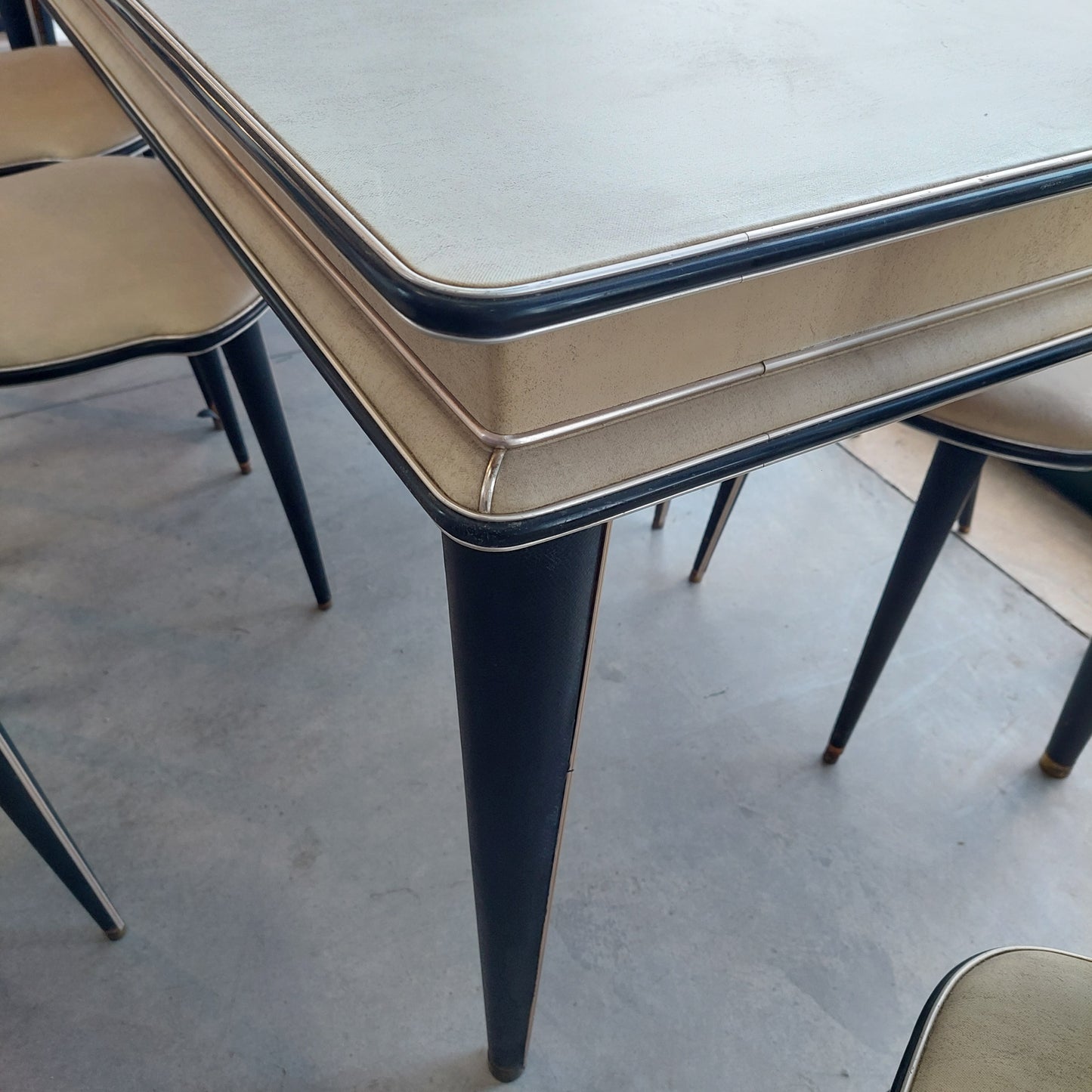 Set/tavolo + 8 Sedie Vintage Anni 50 Cm172x86x79h