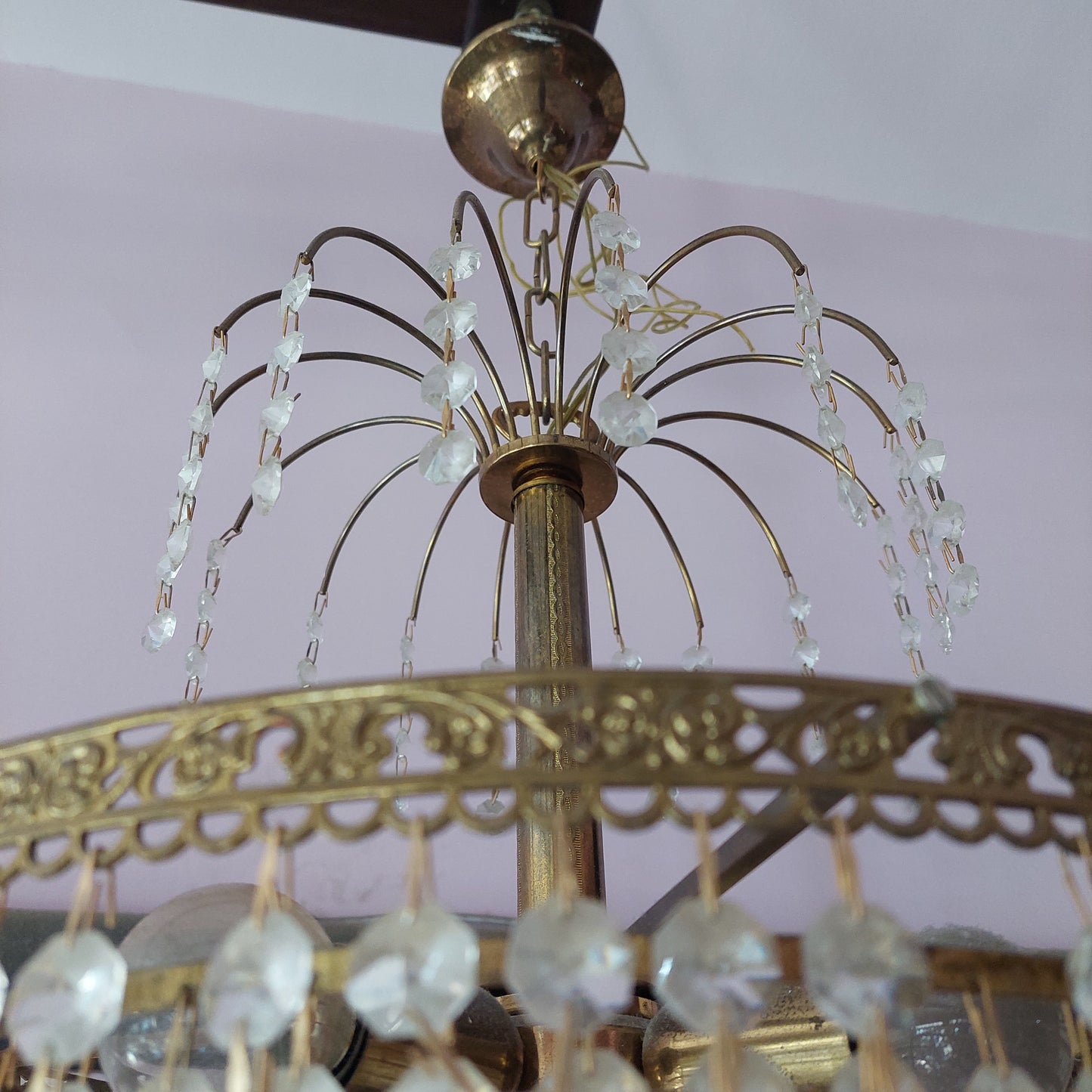 Lampadario Ottone/brindoli Anni '50 4/l
