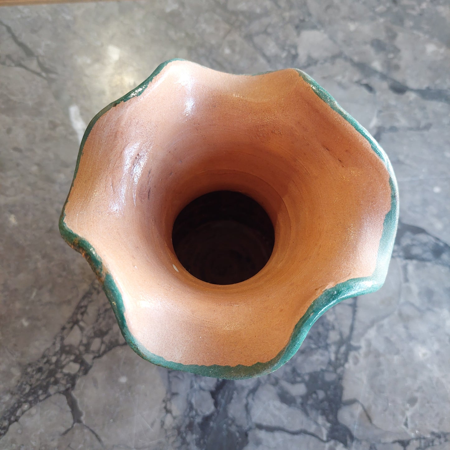 Vasetto * Terracotta Dipinta A Mano Stile Deruta