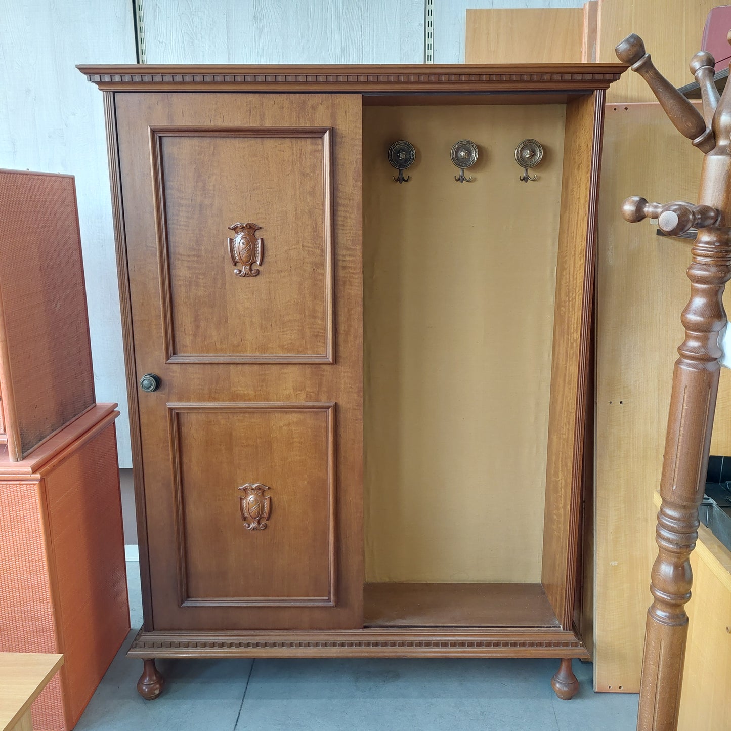 Entratina Noce* 1/anta Scorrevole Cm140x33x168h