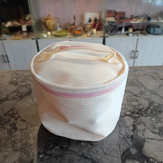 Beauty Case Bianco/rosa Vintage Vichy