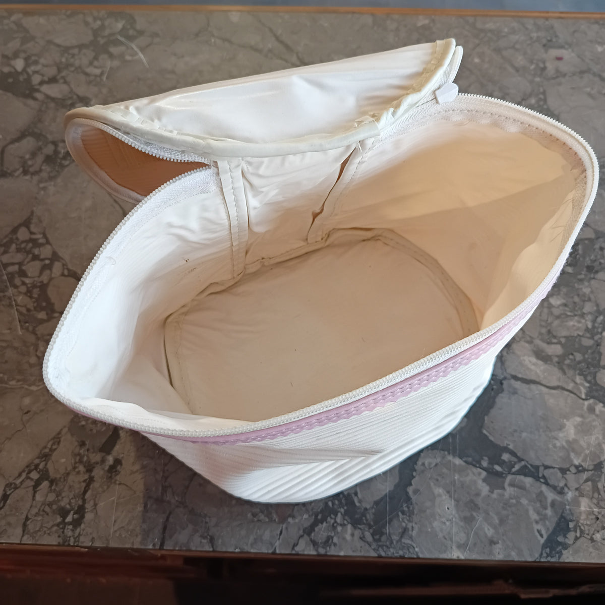 Beauty Case Bianco/rosa Vintage Vichy