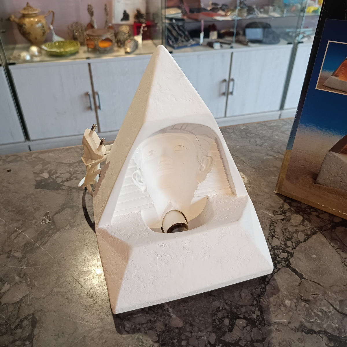 Lampada Magica Egizia In Gesso