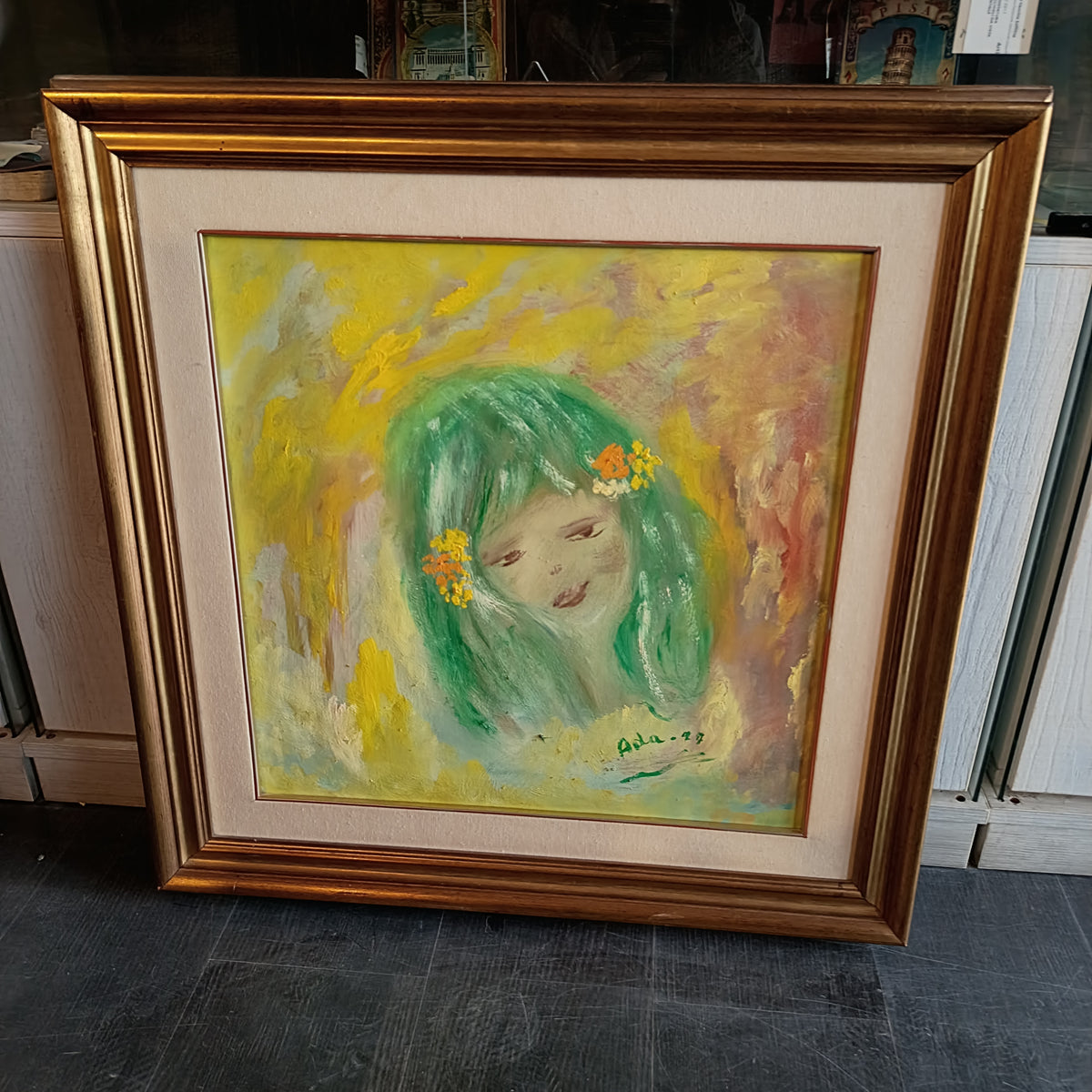 Quadro * Volto Di Donna Di Ada Cm68x68