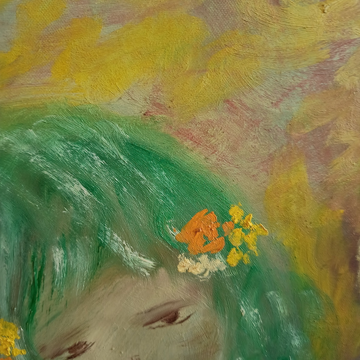 Quadro * Volto Di Donna Di Ada Cm68x68
