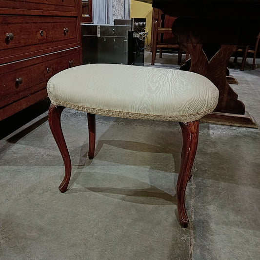 Pouf Legno Imb. Avorio Cm60x43x45