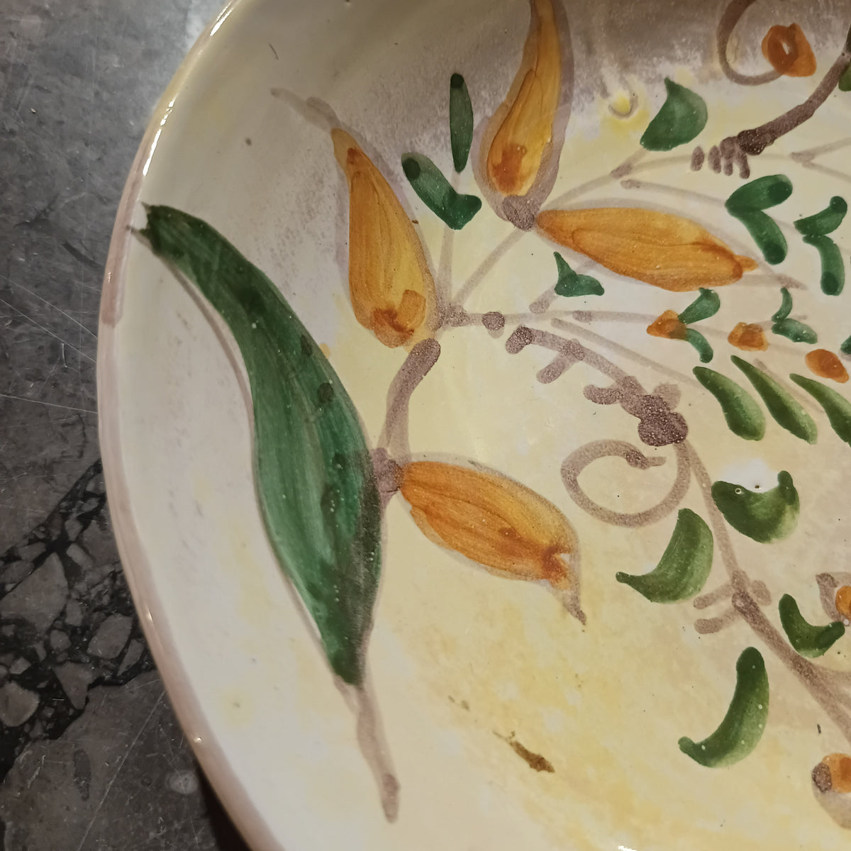 Piatto Ceramica Artigianale Dipinto A Mano