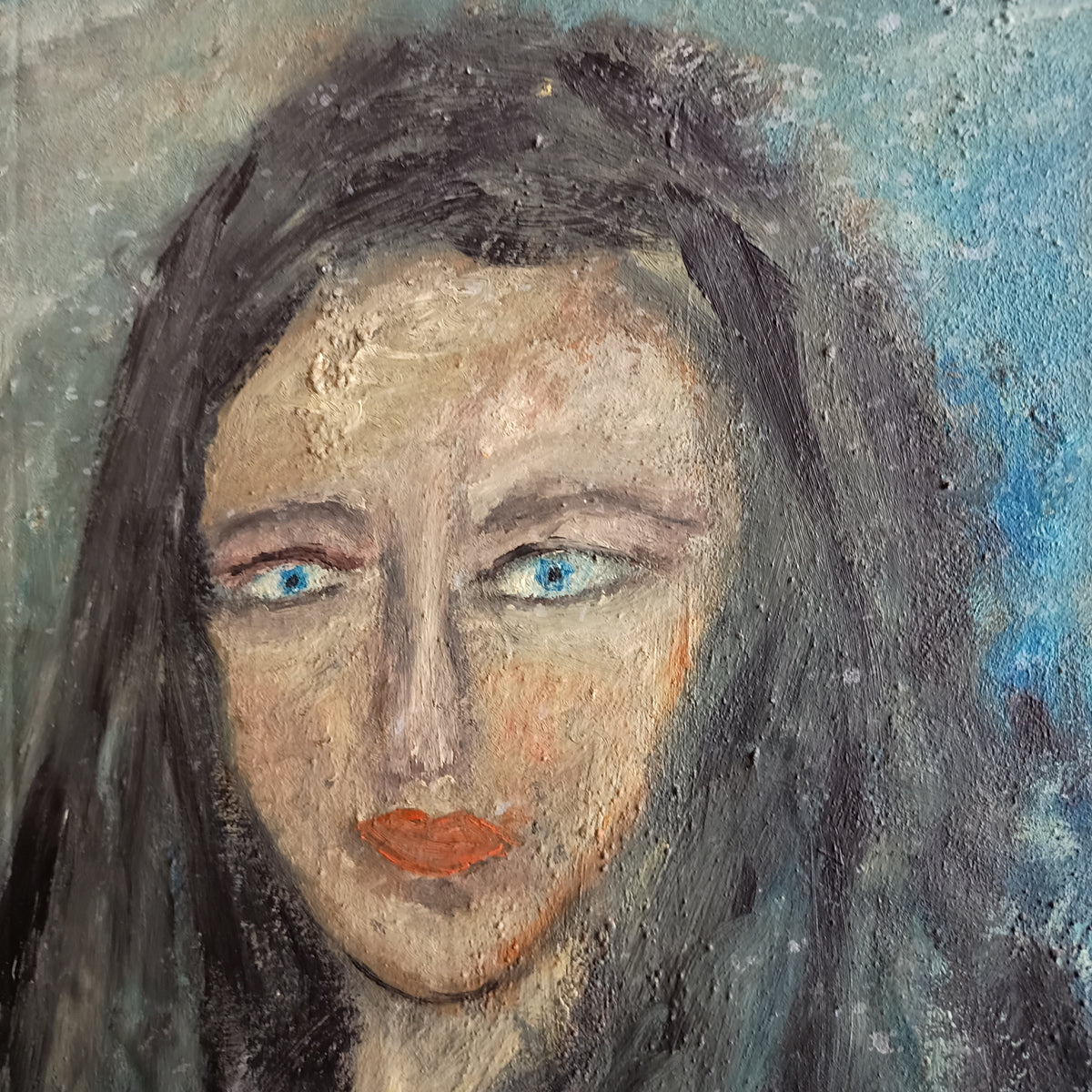 Quadro Ritratto Donna Di Ada Cm57x124