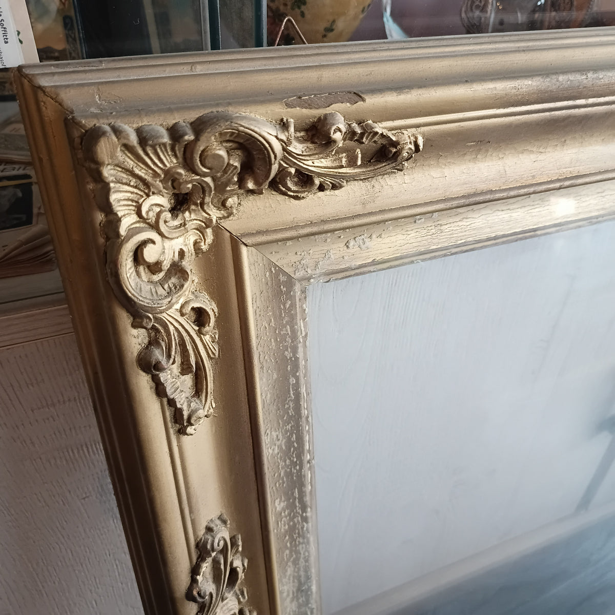 Cornice * Doppia Legno Dorata Primi 900 Cm73x93