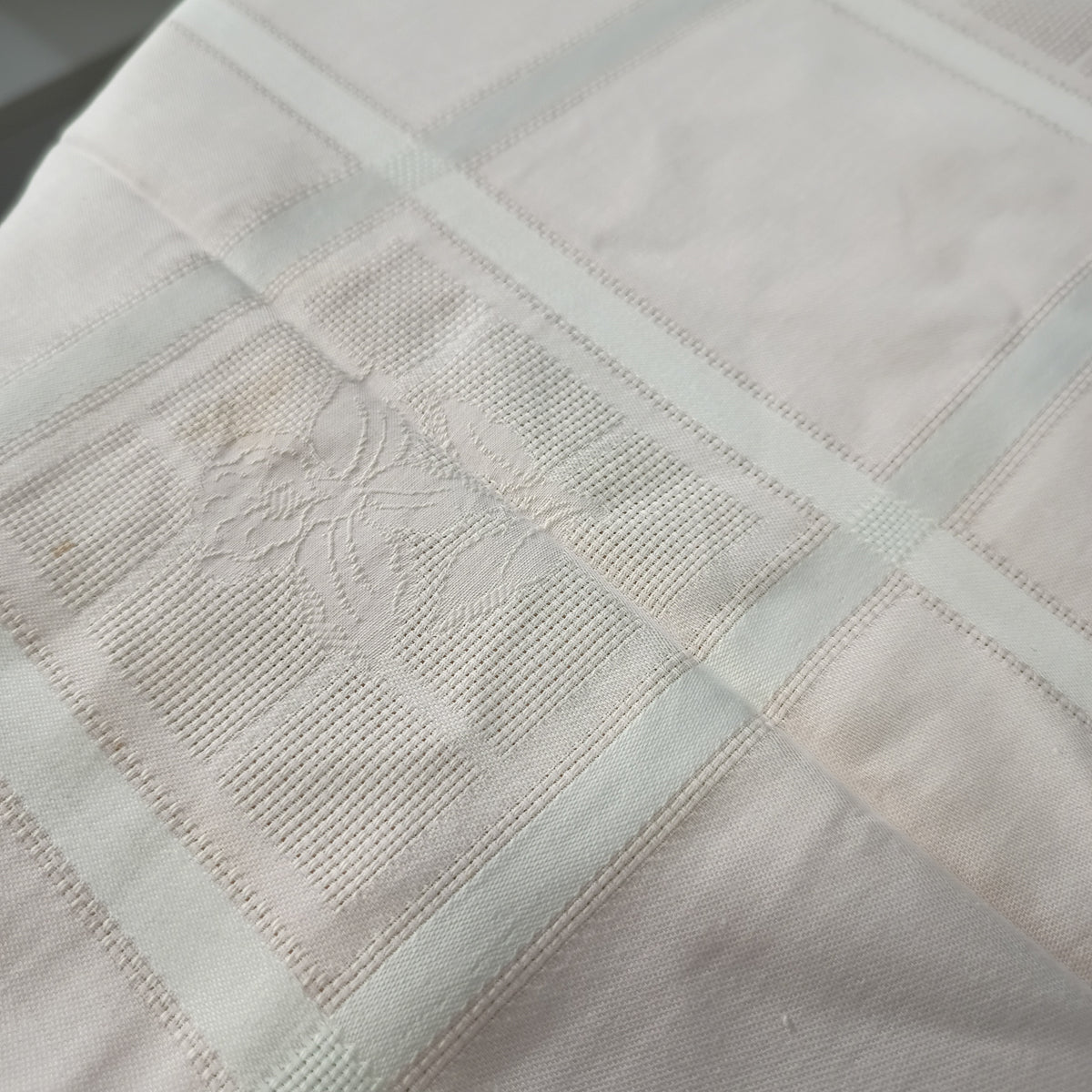 Tovaglia * Da Tavola Salmone Righe + 12 Tov Cm220x130